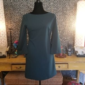 Donna Morgan Hunter Green Crepe Dress Size 2